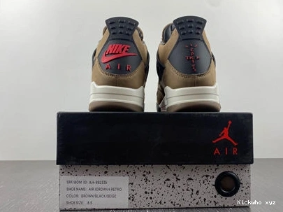 Retro AJ4- x ZeroBulk  Jordan Air 3936 Travis 4 Scott Brown 1026